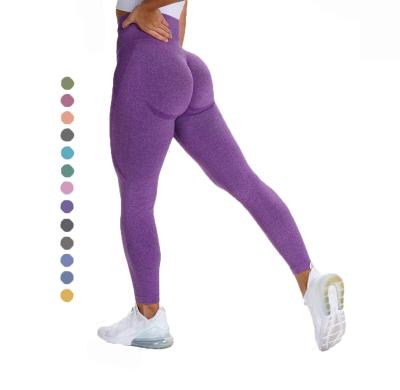 China Antibacterial Compression High Stretch Comfort Women Soft Butt Lift Up Seamless Yoga Leggings for sale