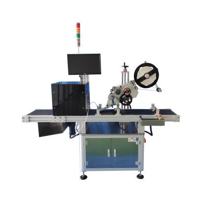 China Food flat surface top side high speed automatic labeling machine for sale