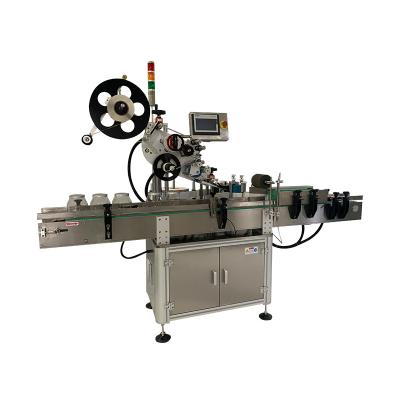 China Food Automatic Double Side Labeling Machine For Flat Square Bottle for sale