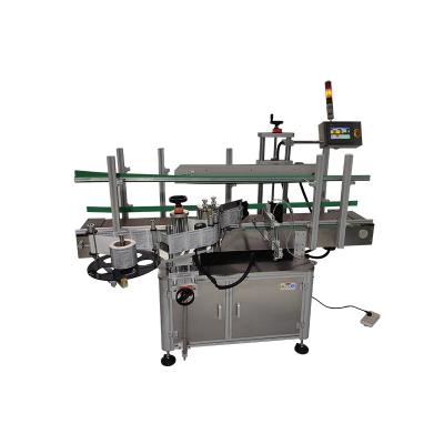 China Automatic flat bottle shape sticker label beverage round labeling machine/label applicator for surface&round top bottle for sale