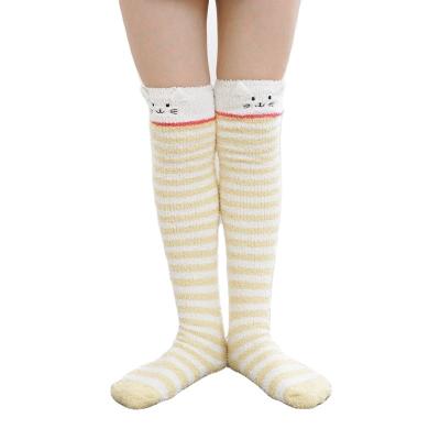 China QUICK DRY CLIMATE coral velvet knee bumps thickened children's tube high air conditioning room leg warm socks for sale