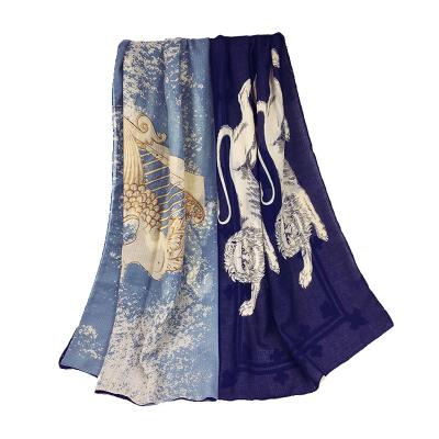 China Fashion CLIMATE Tourism Shawl Beach Scarf Spring Summer Geometry Print Cotton Scarf With Tassel Fashion Wraps Shawls for sale