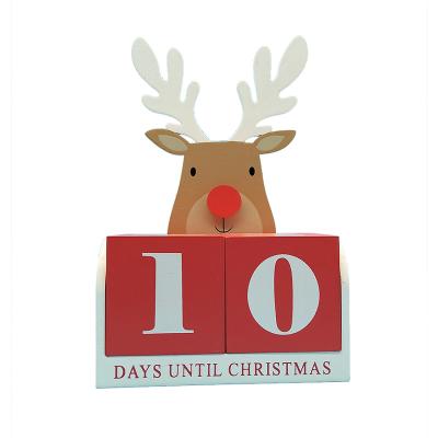 China Colorful Countdown Calendar Christmas Moose Decorations for sale