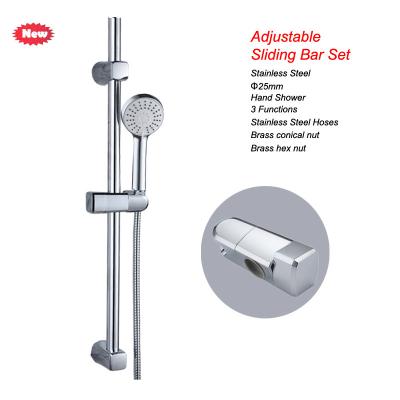 China Without Diverter Adjustable Stainless Steel Lift Rod Spout Fixed Shower Bracket Customized Sliding Bar for sale