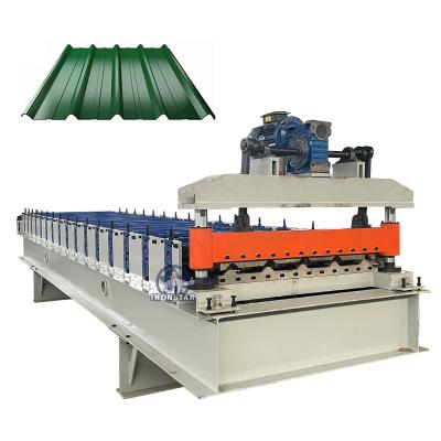 China 840mm Width 5 Ribs Roof Tile Roll Forming Machine Roofing Sheet Manufacturing Machine for sale