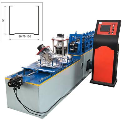 中国 1つのCチャネル50/機械を形作る75/の100mm打つHの穴の乾式壁のスタッドの3サイズおよびトラック ロール 販売のため