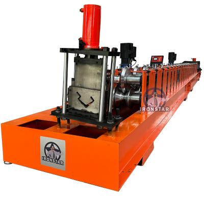 中国 Storage Rack Upright Post Roll Forming Machine in Russia Raw material:Galvanized steel 販売のため