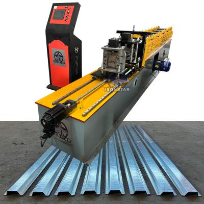 China Omega profile roof batten roll forming machine in Egypt Top hat roll forming machine Raw material: Galvanized steel for sale