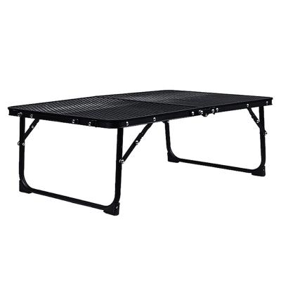 China High Temperature Resistant Factory Customized Portable Outdoor Picnic Camping Mini Iron Mesh Folding Table BBQ Table for sale