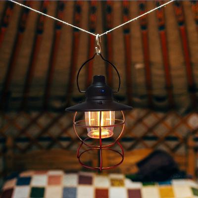 China Iron+ABS Retro Outdoor Modern Foldable Portable Rechargeable Garden Lantern Vintage Camping Lights for sale