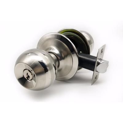 China Best Selling Apartment Stainless Steel Ball Lock Globe Door Knob Cylindrical Lock for sale