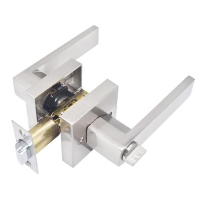 China Aluminum Leverset Heavy Duty Latch Home/Hotel/Office/School Lock Door Toilet Style Hotel Lock Handle Door for sale