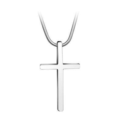 China TUNGSTEN CARBIDE TUNGSTEN CARBIDE TUNGSTEN STEEL SILVER STEEL PENDANT Simple Style Fashion Jewelry Cross TRENDABLE Custom Design For Men for sale