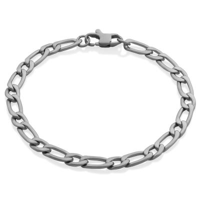 China Trendy Custom Made Silver Cuban Chain Stainless Steel Mens and Womens Bracelet Hip Hop Trend Personalized Bracelet for sale