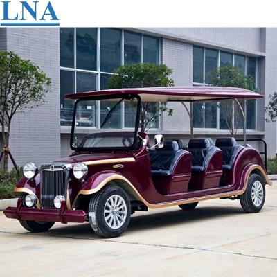 China LNA 5000w long service time 8 seater electric sightseeing car 4.86*1.37*2m for sale