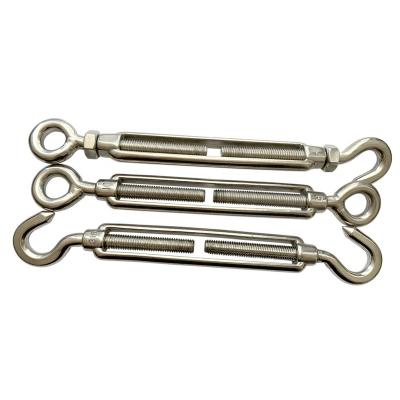 China Construction engineering High strength stainless steel DIN 1480 eye hook type lifting fittings turnbuckle eye and hook Marine rigging hardware for sale