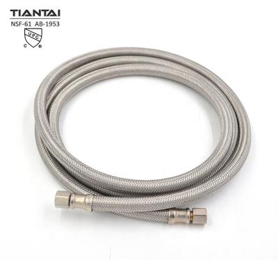 China Icemaker Water Inlet Hose Flexible Stainless Steel Braided Hose for sale