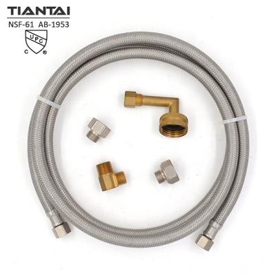 China Braided Dishwasher Water Inlet Hose Cable SS Water Inlet Hose For Dishwasher for sale