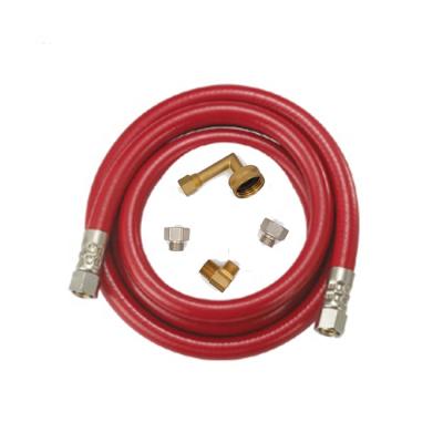 China Flexible Dishwasher Water Inlet Hose PVC Dishwasher Water Hoses With Elbow Fitting for sale