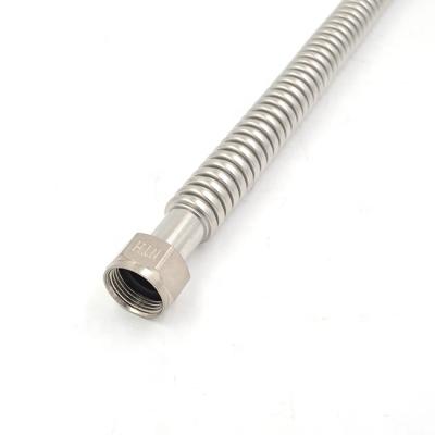 China Sanitary Flexible Corrugated Water Hose Heater Connector Hose Kitchen Toilet for sale