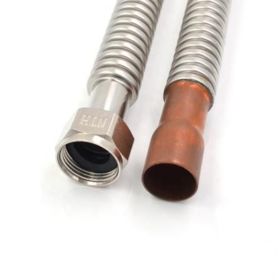 China Heater Connector 3/4inch Sweated Flexible Metal Hose For Water Heater for sale