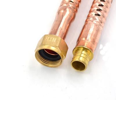 China Water Heater Flexible Pipe Connector Flex Water Heat Connector Corrugated Copper 18inch for sale