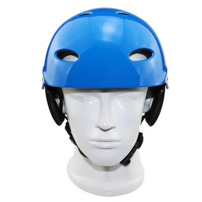 China Lightweight SPORTS ABS Material Safety Helmet Canoe Kayaking Helmets For Kayaking Rafting Protective High Quality ABS Safety Rescue Helmet for sale