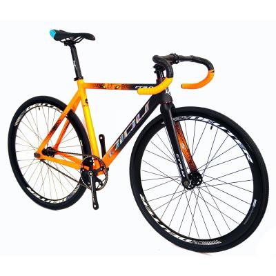 China 700c Fork Carbon Fixie Bike Freestyle Full Speed ​​Road Bike Drop Track Fixed Handlebar Fixed Road Bike for sale