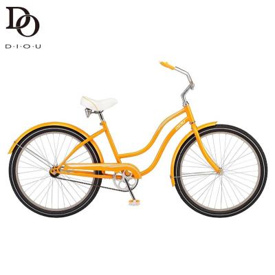 China 24/26 inch unisex cheap alloy gear fashion simple design street bicicleta for women and men city bike for sale