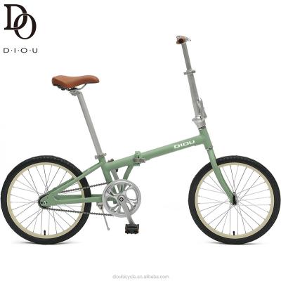 China Factory supply cheap 20 inch steel frame simple design single speed city folding bike unisex bicycle for sale