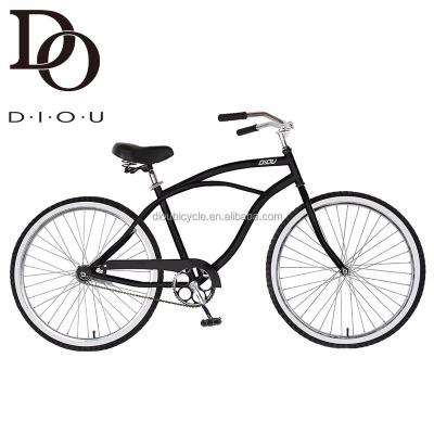 China Cheapest price 26 inch classic steel beach bike steel frame men's beach cruiser bicycle for sale