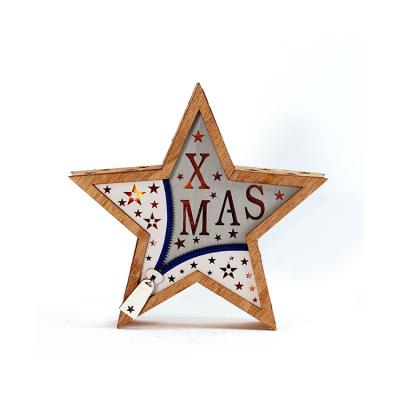 China Unique Luxury Blue Five-pointed Christmas Light Box Star Decoration Indoor Christmas Decor for sale