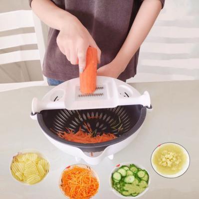 China Multifunctional Vegetable Cutter 5 And 7 Blades Household Sustainable Kitchen Practical Tools Cheap Vegetable Tools for sale