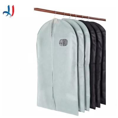 China Reusable transparent three-dimensional non-woven clothes dust cover hanging garment bags suit foldable bag for sale