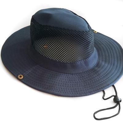 China New Sunshade Summer Color Mesh Hat Men Fashion Large-Overflowed Tourist Sunshade Matte Fisherman Hat Monochrome for sale