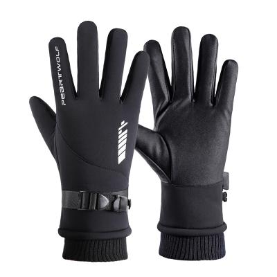 China Winterproof Men's Ski Gloves Warm Gloves Men's Outdoor Touch Screen Ski Gloves Non-slip Waterproof Windproof Ski Gloves New for sale