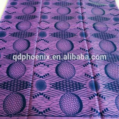 China Simple Dutch Wax Hollandaise Cloth Real Wax Fabric Real Wax Fabric for sale