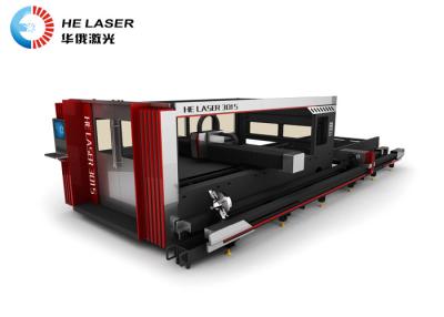 China High performance exchange platform pipe laser cutting machine with protective cover for sale