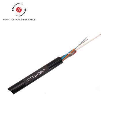 China Duct / Antenna Stranded Tube Single Mode FRP Core Carrier Loose Outdoor Communication GYFTY Fiber Optic Cable for sale