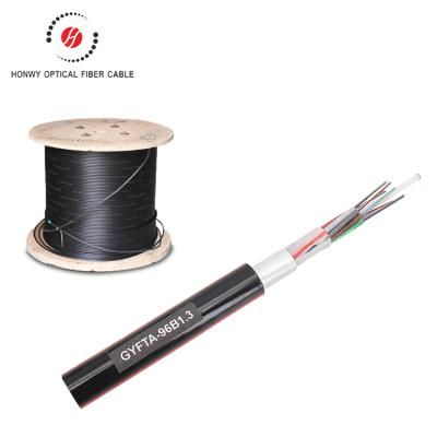 China Duct / Outdoor Single Mode Dark Fiber Optic Nonmetallic Cable Types Aerial Factory Sale GYFTA For Underground for sale