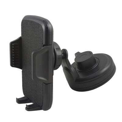 China Universal ABS+PVC+Non-woven Trimmer Car Mount Vehicle Swivel Phone L Holder For Mobile Phone Accessories Windshield Mount Car Phone Holder for sale