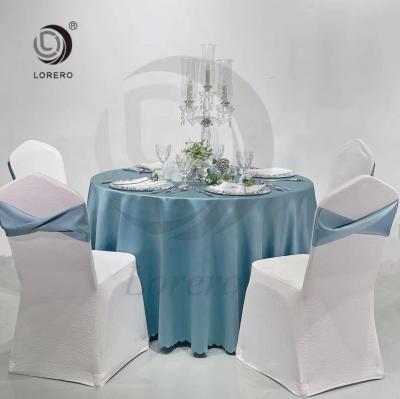 China High quality modern lorero factory cheap banquet round wedding table clothes for sale