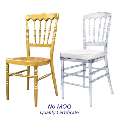 China Wholesale luxury hotel chair restaurant napoleon chairs stackable iron chiavari chair for sale