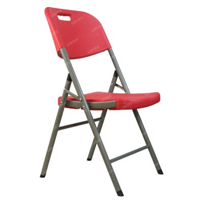 China Wholesale Garden Chair Cheap Metal Frame Heavy Duty Plastic Folding Outdoor Chair for sale