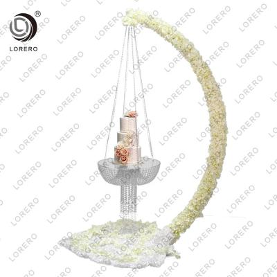 Cina Factory New Acrylic Resin Lorero Wedding Cake Table in vendita