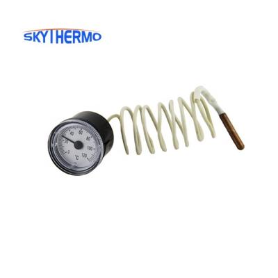 China Small Plastic Round Pocket Industrial Pressure Theory Cheapest Capillary Type Disposable Thermomemter for sale