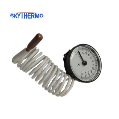 China User Friendly Industrial Indoor Custom Capillary Dial Thermometer Plastic Capillary Thermometer Use 0-120C For Boiler for sale