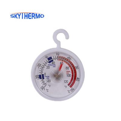 China Good Reputation Durable And Cheap -30+50C Plastic Refrigerator Thermometer Plastic Case With Couple Round for sale