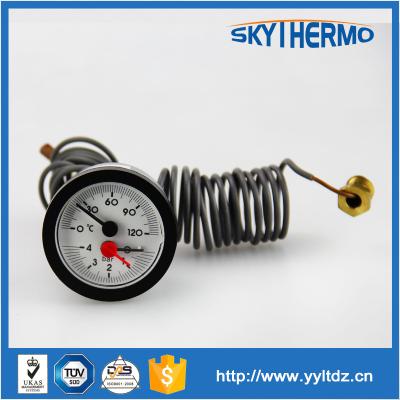 China ABS Case Plastic Case Capillary Combined Remote Sensor Temperature / Pressure Gauge for sale