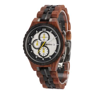 China Custom Logo Hot Date Mens Luxury Wooden Mens Automatic Watch Wooden Wrist Watch Premium Handmade Gifts Watch For Man for sale